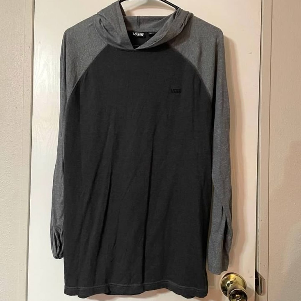 Vans XL Mens Hooded Long Sleeve Shirt